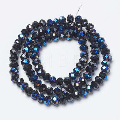 Electroplate Glass Beads Strands EGLA-A034-T3mm-I03-1