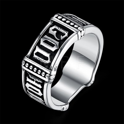 Men's Stainless Steel Finger Rings RJEW-BB29839-12-1