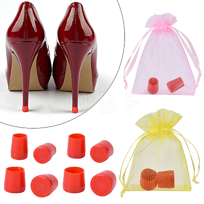 Gorgecraft 8Pair PVC High Heel Stoppers Protector FIND-GF0002-08E-1