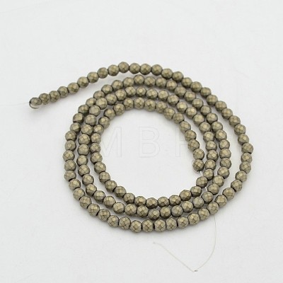 Round Non-magnetic Synthetic Hematite Beads Strands G-D617-2mm-29-1