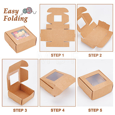 Rectangle Paper Folding Gift Boxes CON-WH0094-46D-01-1