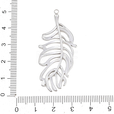 Hollow 304 Stainless Steel Pendants STAS-Z194-03P-01-1