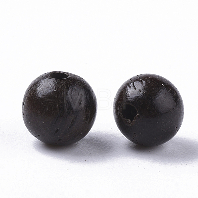 Natural Wood Beads WOOD-S666-6mm-02-1