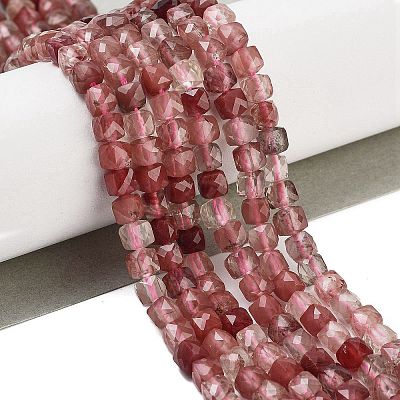 Natural Red Quartz Beads Strands G-H042-A48-02-1