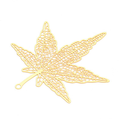 Brass Filigree Big Pendants KKC-T003-19G-1