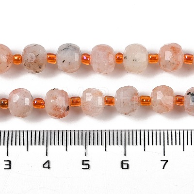 Natural Sunstone Beads Strands G-H057-A19-01-1