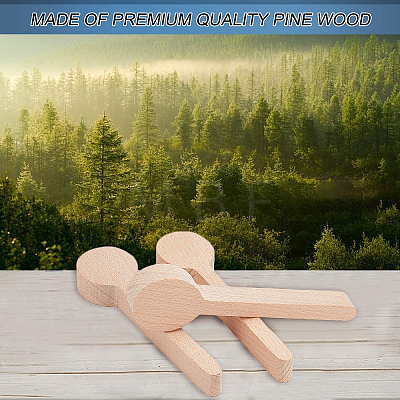 Gorgecraft 4Pcs Beechwood Spoon Mold DIY-GF0005-09-1