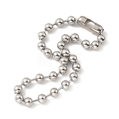 Tarnish Resistant 304 Stainless Steel Ball Chain Necklace & Bracelet Set STAS-D181-02P-02A-1