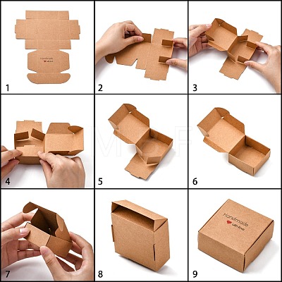 Kraft Paper Gift Box CON-L014-E02-1