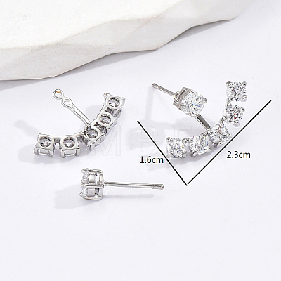 Stainless Steel Stud Earrings CU1514-1-1