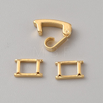 Brass Fold Over Clasps KK-WH0079-109B-G-1