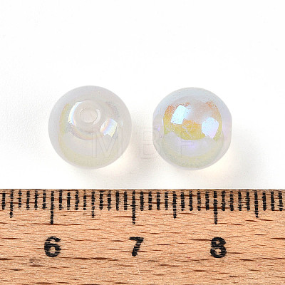 Electroplate Pearlized Glass Pearl Beads EGLA-T021-14C-10-1