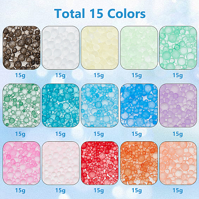   225G 15 Colors Frosted No Hole MRMJ-PH0001-79-1