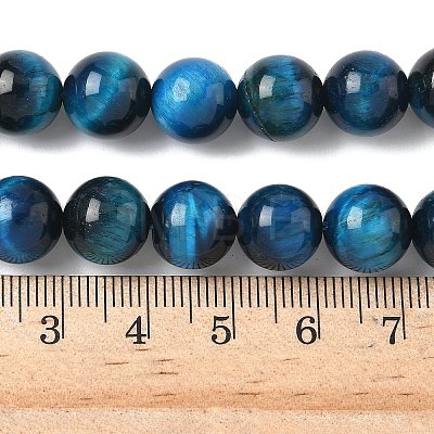 Natural Tiger Eye Beads Strands G-K203-87-10mm-1