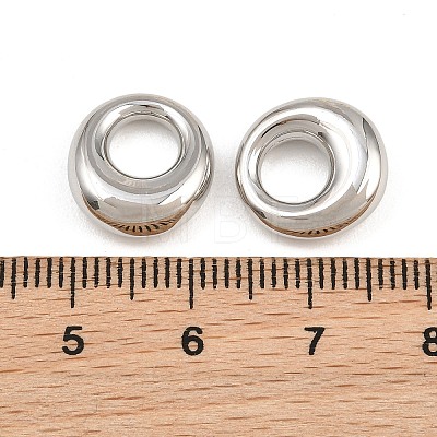 Brass European Beads KK-CBA78C7-33C-P-1