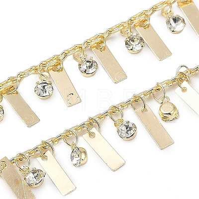 Handmade Brass & Rhinestone Chains CHC-Z001-12KCG-01-1