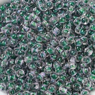 Transparent Inside Colours Glass Seed Beads X1-SEED-A032-04W-1