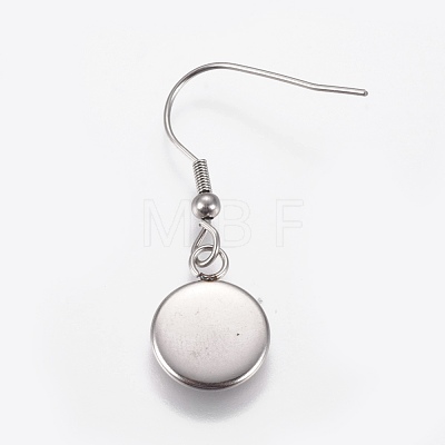 Stainless Steel Dangle Earrings EJEW-WH0001-A04-1