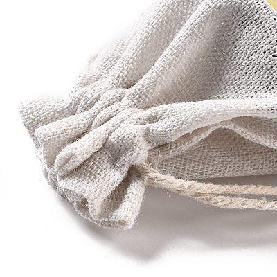 Halloween Cotton Cloth Storage Pouches ABAG-M004-01B-1