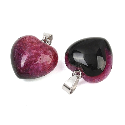 Natural Agate(Dyed & Heated) Pendants GG-K002-03A-1