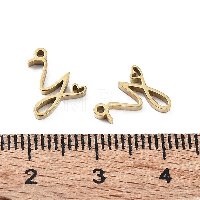 304 Stainless Steel Charms STAS-M327-02G-Y-1