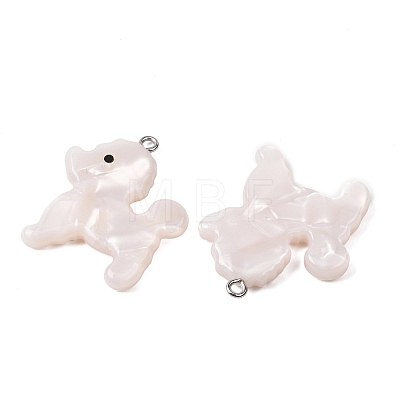 Opaque Cellulose Acetate(Resin) Pendants RESI-B042-02B-1