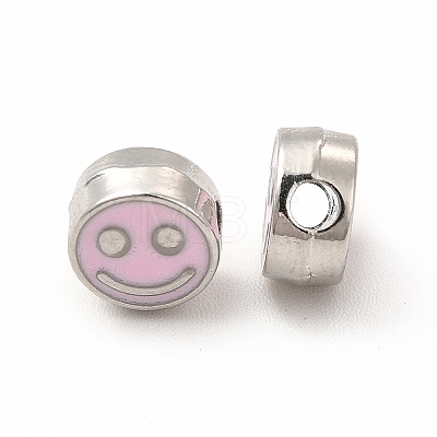 Rack Plating Alloy Enamel Beads FIND-G051-01P-04-1