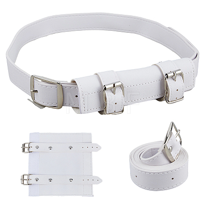 Medieval PU Leather Sword Holder Belts AJEW-WH0871-64A-1