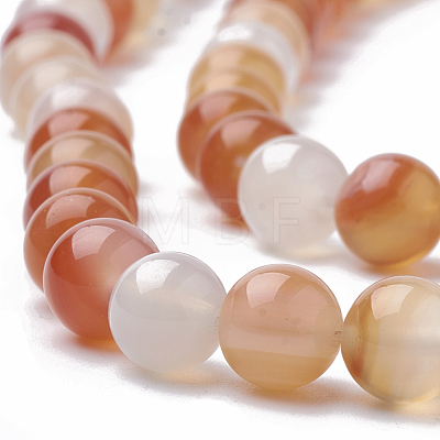 Natural Carnelian Beads Strands G-S295-13-8mm-1