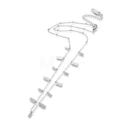304 Stainless Steel Pendant Necklaces NJEW-K120-11P-1