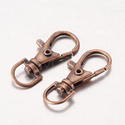 Alloy Swivel Lobster Claw Clasps E168-R-NR-1