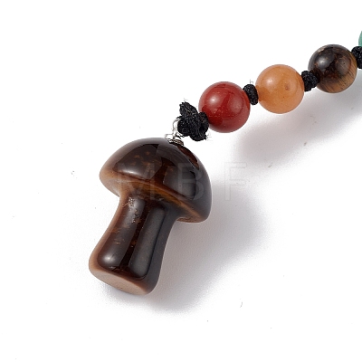 7 Chakra Gemstone Beads Keychain KEYC-F036-01C-1