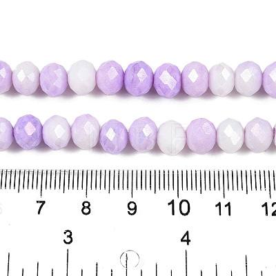 Anti-Tarnish Ombre Effect Dyed Glass Beads Strands LS-GLAA-C023-02-B07-1