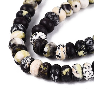 Natural Yellow Turquoise(Jasper) Beads Strands G-N367-02A-10-1