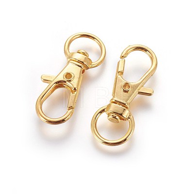 Alloy Swivel Lobster Claw Clasps X-IFIN-E548Y-G-1