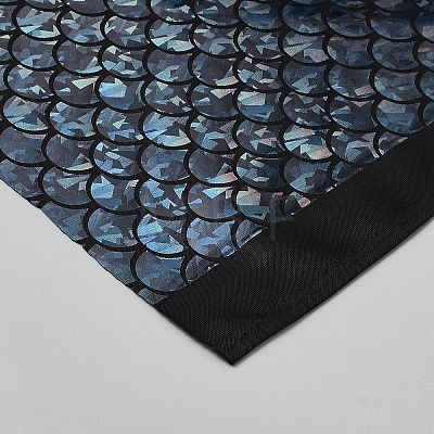 Fish Scale Pattern Spandex Fabrics DIY-WH20025-101B-1