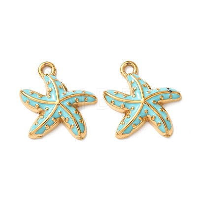 304 Stainless Steel Enamel Pendants STAS-Z193-13G-03A-1