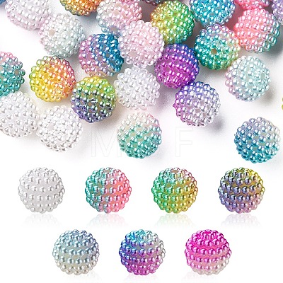 Imitation Pearl Acrylic Beads OACR-FS0001-29-1