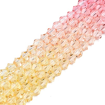 Baking Painted Glass Bead Strands DGLA-A039-T2mm-A02-1