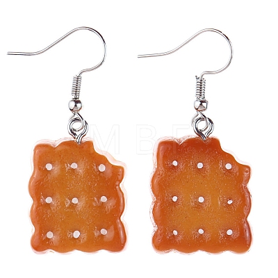 Resin Food Model Dangle Earrings PW-WG3638D-01-1