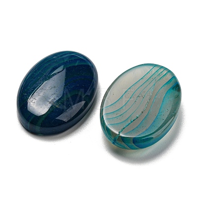 Natural Striped Agate/Banded Agate Cabochons G-B050-03-1