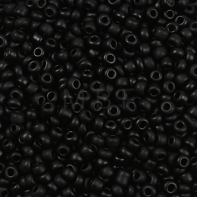 Frosted Opaque 8/0 Glass Seed Beads SEED-R029-3mm-A07-1