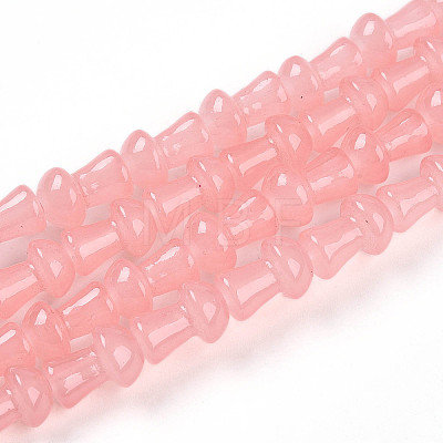 Baking Paint Glass Beads Strands DGLA-N007-01C-1