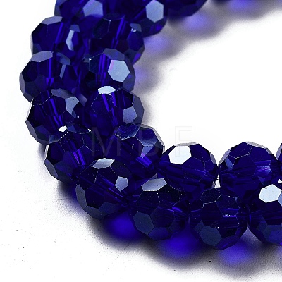 Electroplate Transparent Glass Beads Strands EGLA-A035-T10mm-A06-1