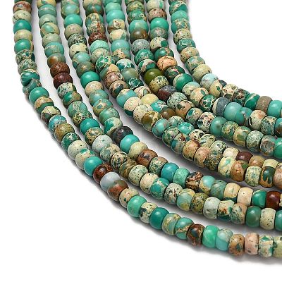 Dyed Natural Imperial Jasper Beads Strands G-P600-A01-01D-1