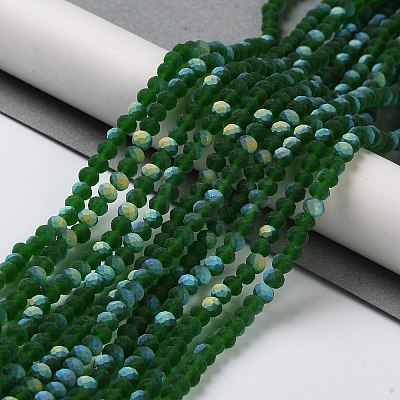 Transparent Glass Beads Strands EGLA-A044-T6mm-MB24-1