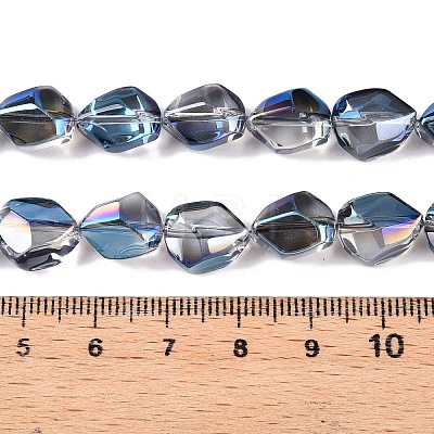 Electroplate Glass Beads Strands EGLA-T021-10G-1