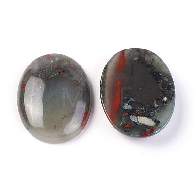 Natural Bloodstone Cabochons G-F608-02C-1