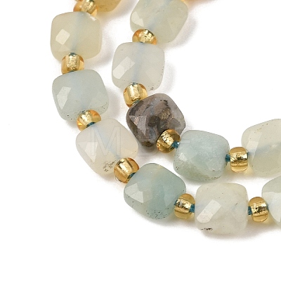 Natural Flower Amazonite Beads Strands GG-CBA96AE-A07-6x6mm-1