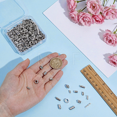 200Pcs 20 Styles Tibetan Style Alloy Beads FIND-PH0038-60-1